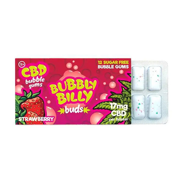 Chewing-gum CBD fraise | BUBBLY BILLY (Seul) Ma boutique