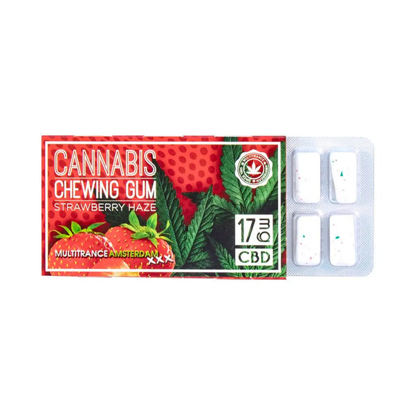 Chewing-gum CBD fraise | MULTITRANCE Ma boutique