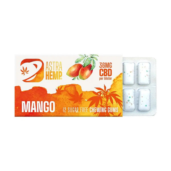 Chewing-gum CBD mangue | ASTRA HEMP Ma boutique