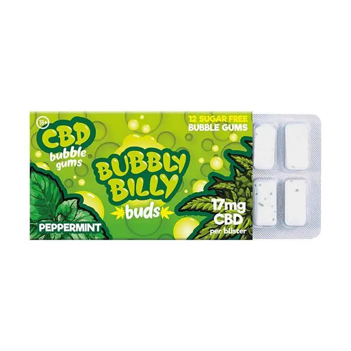 Chewing-gum CBD menthe poivrée | BUBBLY BILLY (Seul) Ma boutique