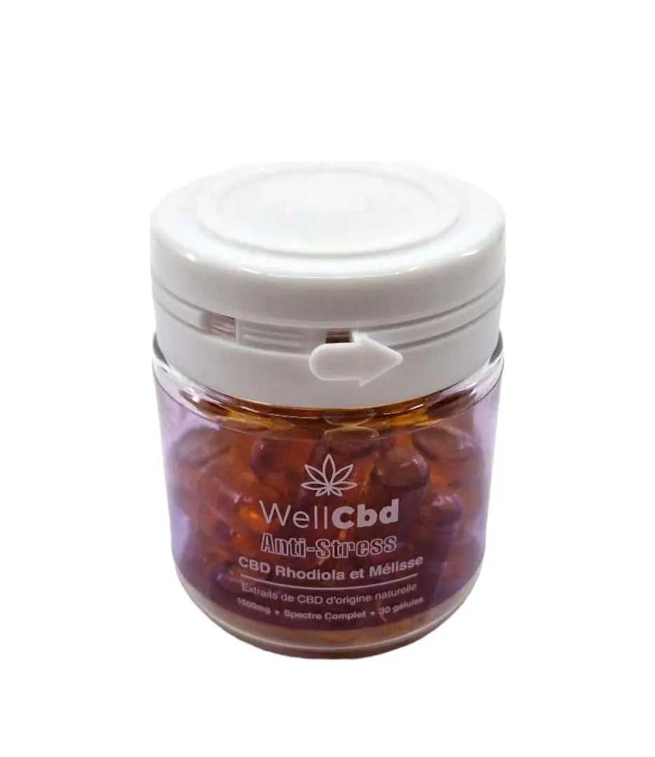 Gélule CBD anti-stress | WELL CBD Ma boutique