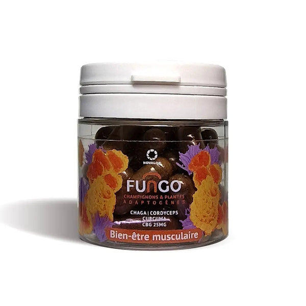 Gélule CBG & champignons bien-être musculaire | FUNGO, NOVALOA Ma boutique