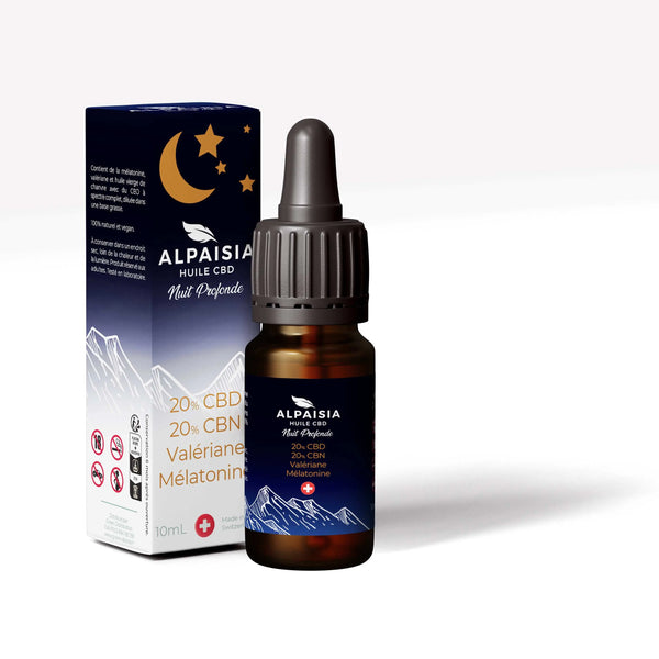 Huile CBD 20% full spectrum nuit profonde | ALPAISIA Ma boutique