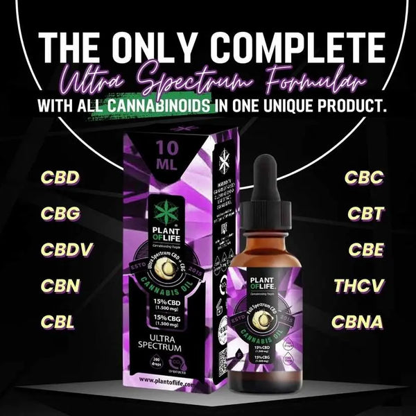 Huile CBD & CBG 30% ultra spectrum | PLANT OF LIFE.